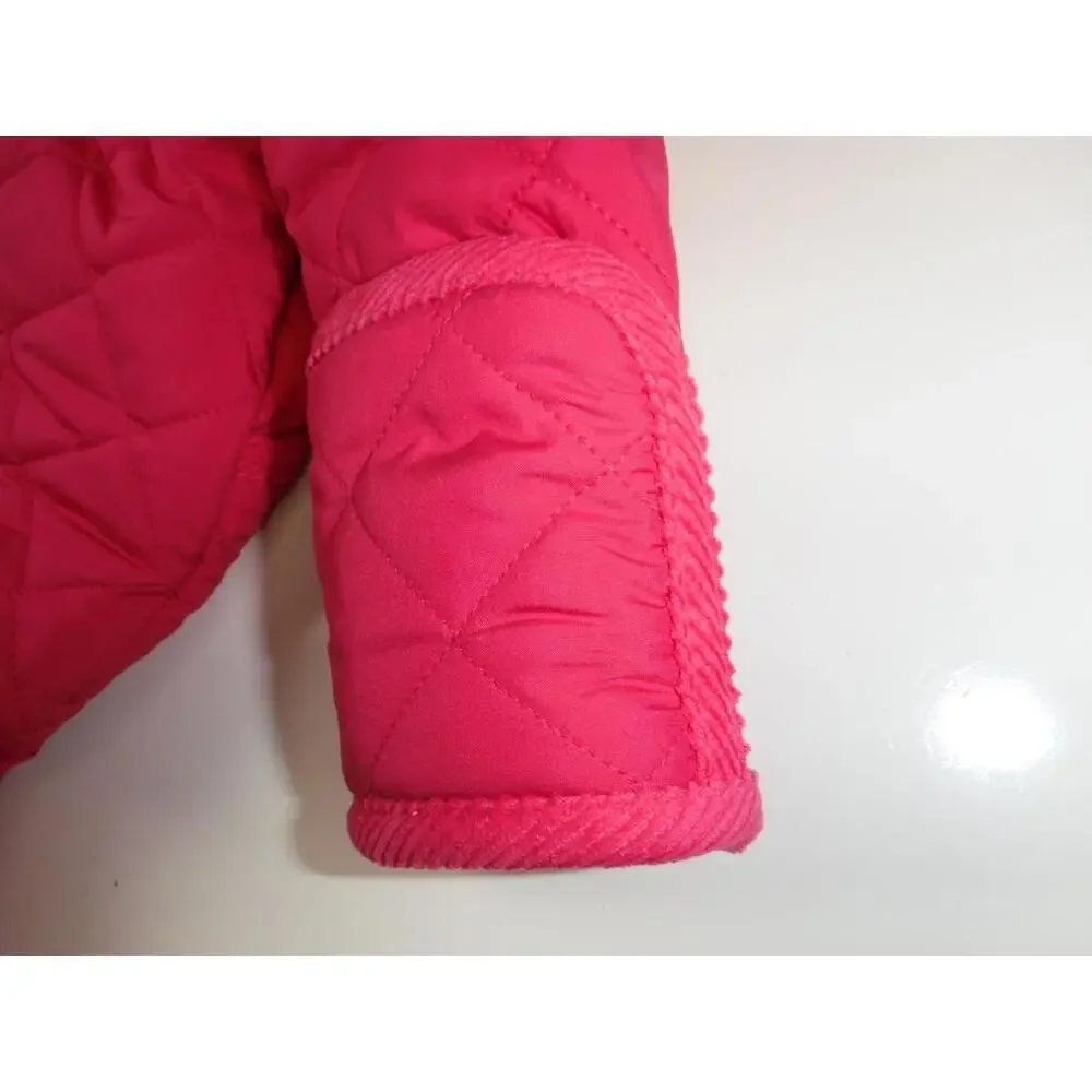 Polo Ralph Lauren Baby Girl's Quilted Snow Suit Bunting Size 9 M Pink